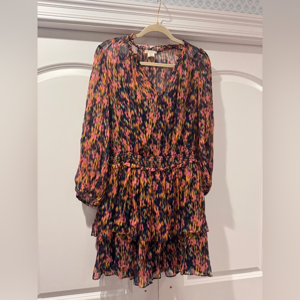 Multicolor Patterned Dress